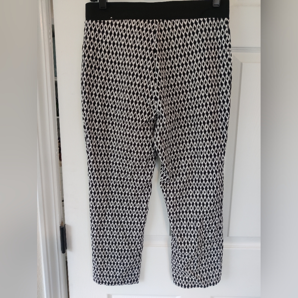Medium Black and White Patterned Pants - image 5